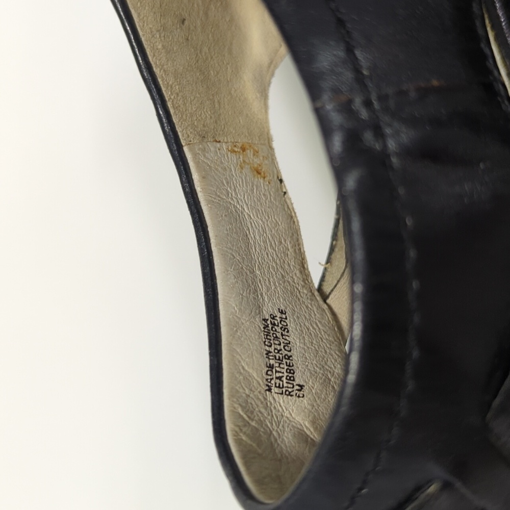 Michael Kors 6B black leather cage heel platform sandals Pembroke - Picture 7 of 11